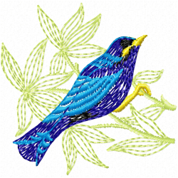Small Birds Embroidery Design 2